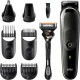 Braun All-in-One Trimmer  MGK5360 Σετ 8 in 1 Επαναφορτιζόμενη Κουρευτική Μηχανή Μαύρη