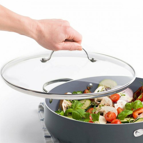 Green Pan CW000084-004 Καπάκι για Τηγάνι και Κατσαρόλα από Γυαλί 28cm