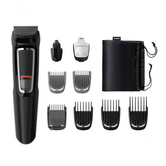 Philips MG3740/15 Multigroom Series 3000 9 in 1 Κοπτική Mηχανή για Πρόσωπο και Μαλλιά 