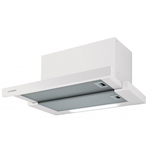 Pyramis Essential Turbo Αποροφητήρας Συρόμενος 60cm Λευκός (065017302)