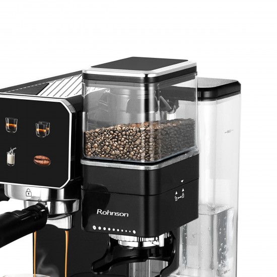Rohnson R-98060 Μηχανή Espresso με Μύλο Άλεσης