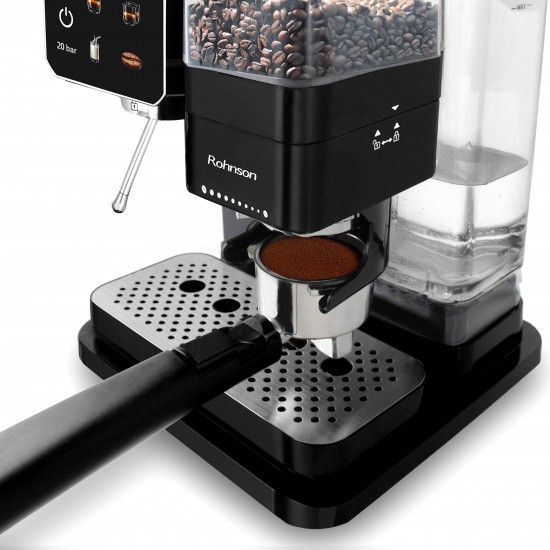 Rohnson R-98060 Μηχανή Espresso με Μύλο Άλεσης