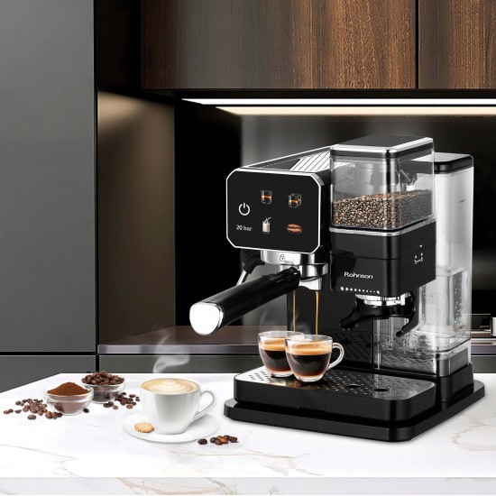 Rohnson R-98060 Μηχανή Espresso με Μύλο Άλεσης
