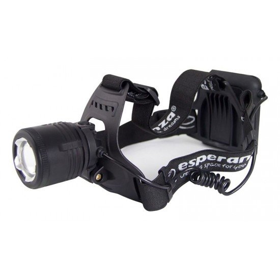 ESPERANZA φακός κεφαλής Cree T6 Ursa EOT028, 5W, 600 lumens, μαύρος