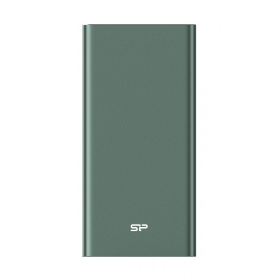 SILICON POWER power bank QP60 10000mAh, 2x USB & USB Type-C 18W, πράσινο