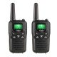 Osio OPM-1050 Mαύρο Επαναφορτιζόμενο PMR Walkie Talkie με φακό και καλώδιο 8 km – 0.5W