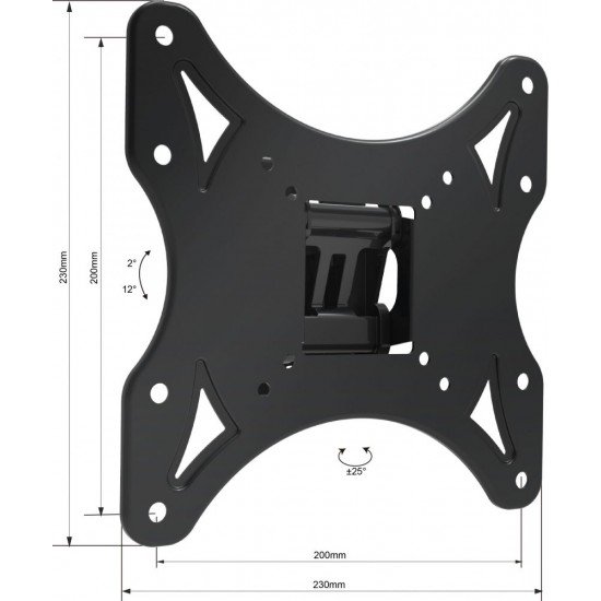 Osio OSM-68 Βάση τηλεόρασης 10″ – 40″ VESA 200 x 200