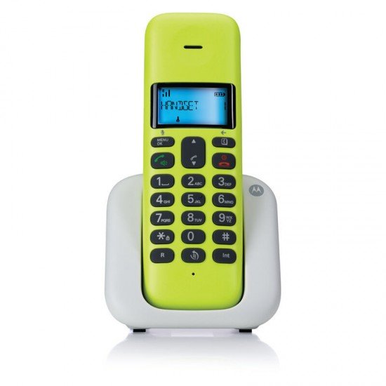 Motorola T301 Lime Lemon (Ελληνικό Μενού) Ασύρματο τηλέφωνο με ανοιχτή ακρόαση