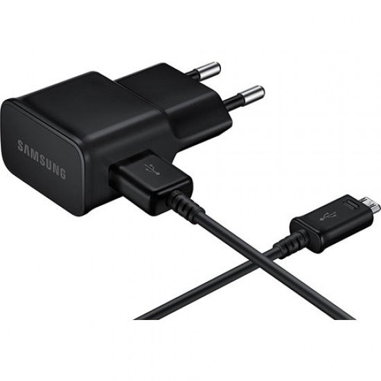 SAMSUNG TRAVEL CHARGER MICRO USB DATA CABLE BLACK